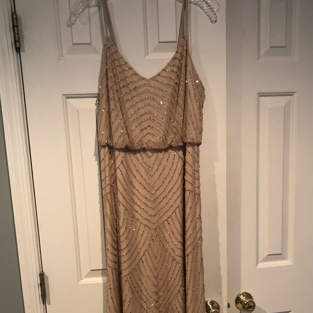 Adrianna Papell long sequin dress